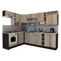 Bucatarie de Colt COSSY NEW 180-260 St. Wenge / Decor K002
